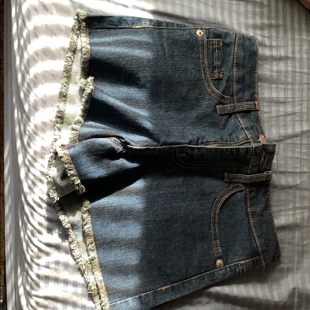 High wasted jean shorts